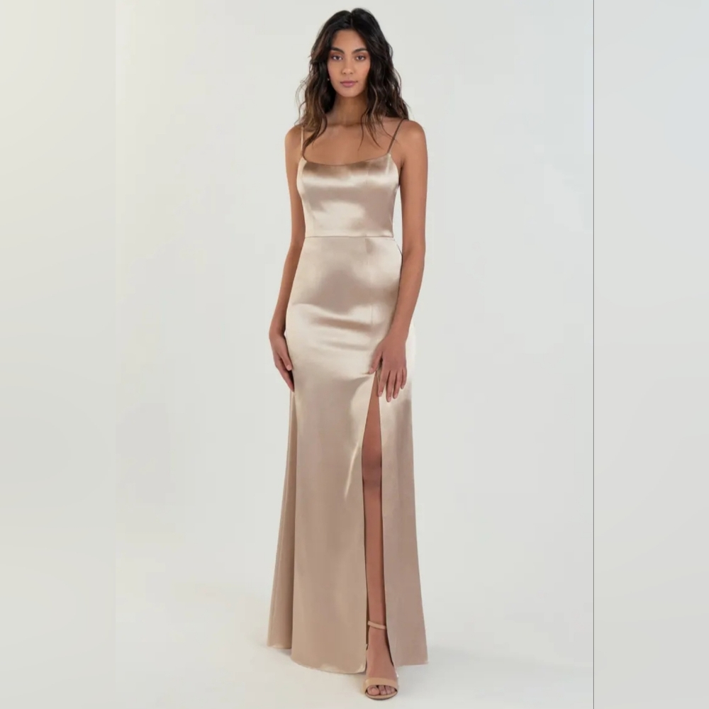 Jenny Yoo Slip Dress Champagne Pink S